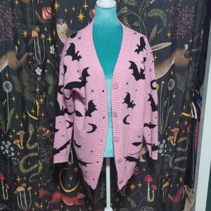 Pastel Pink Bat Cardigan